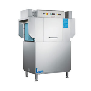 เครื่องล้างจานขนาดกลาง 350 Mini Single Tank Rack Conveyor Dishwasher